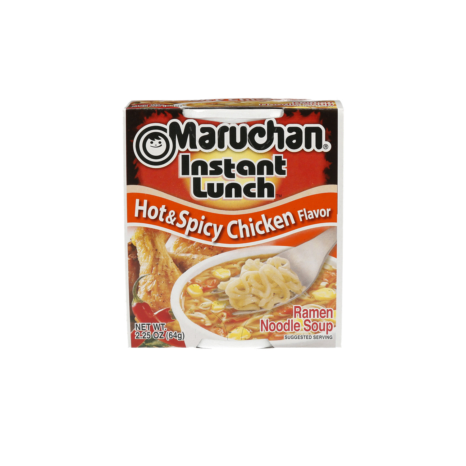 slide 1 of 2, Maruchan Instant Lunch Hot & Spicy Chicken Flavor Ramen Noodle Soup 2.25 oz, 2.25 oz