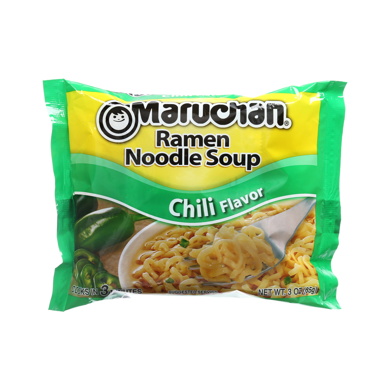 slide 1 of 2, Maruchan Chili Flavored Ramen Noodle Soup, 3 oz