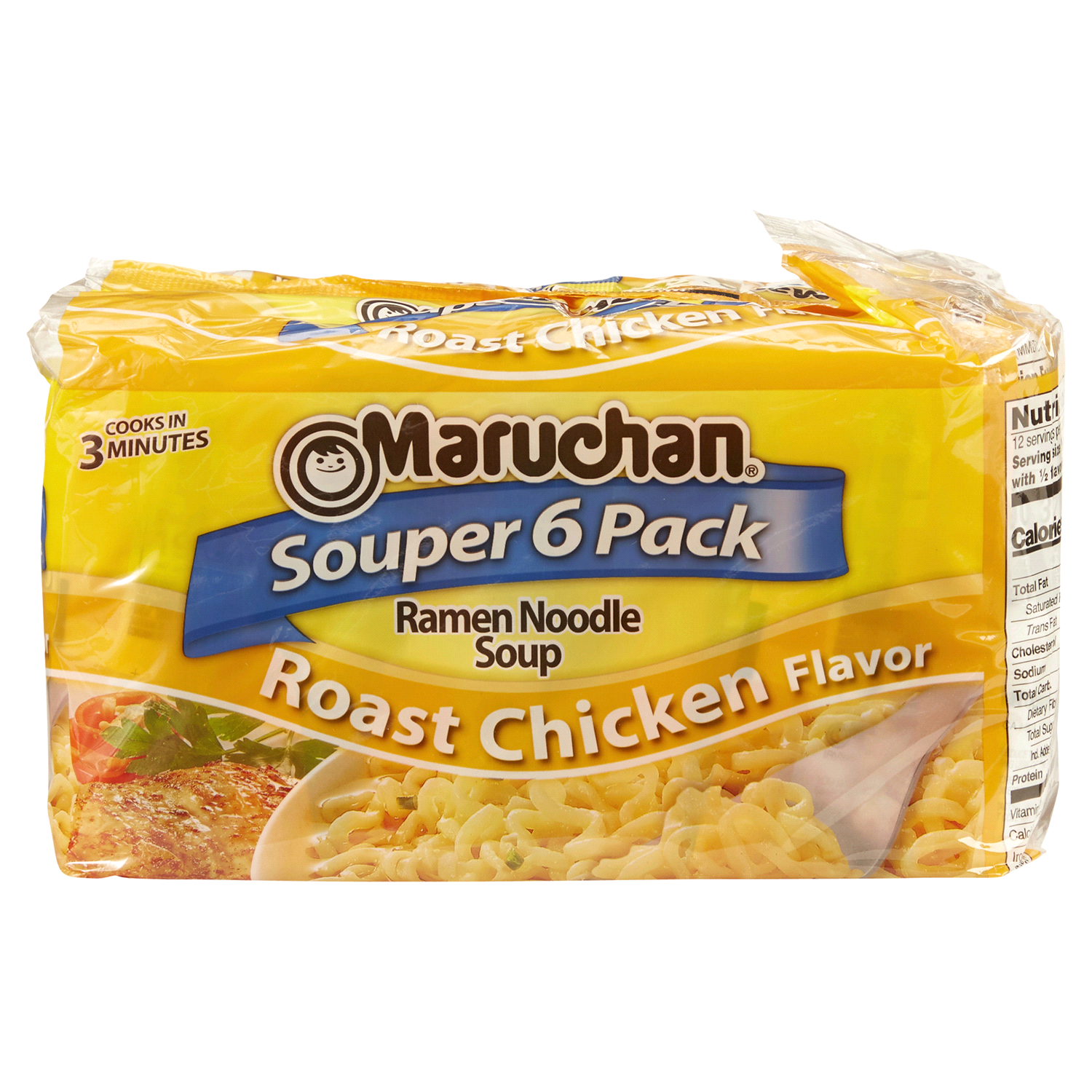 slide 1 of 2, Maruchan Roast Chicken Flavor Ramen Noodle Soup, 6 ct; 3 oz