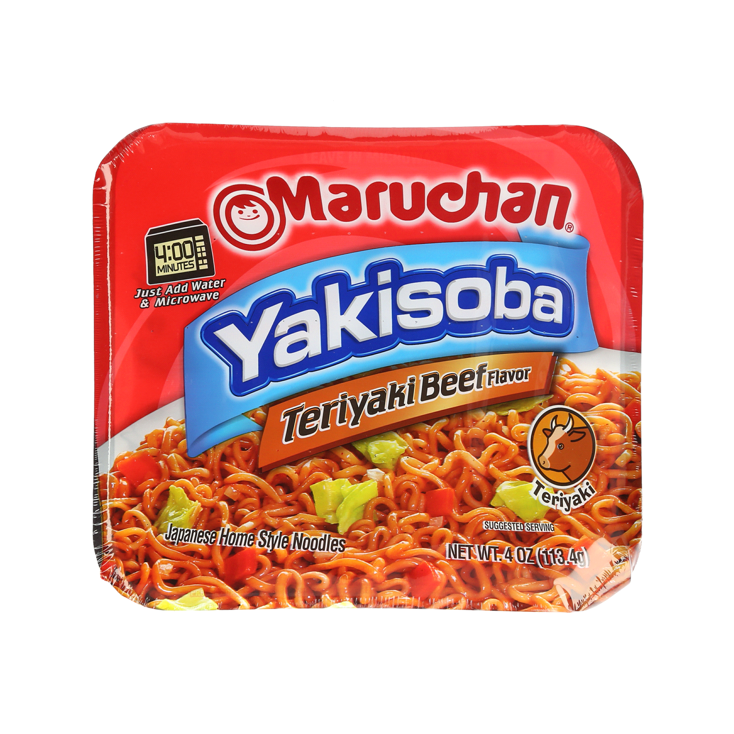 slide 1 of 2, Maruchan Yakisoba Teriyaki Flavor Noodles, 4 oz
