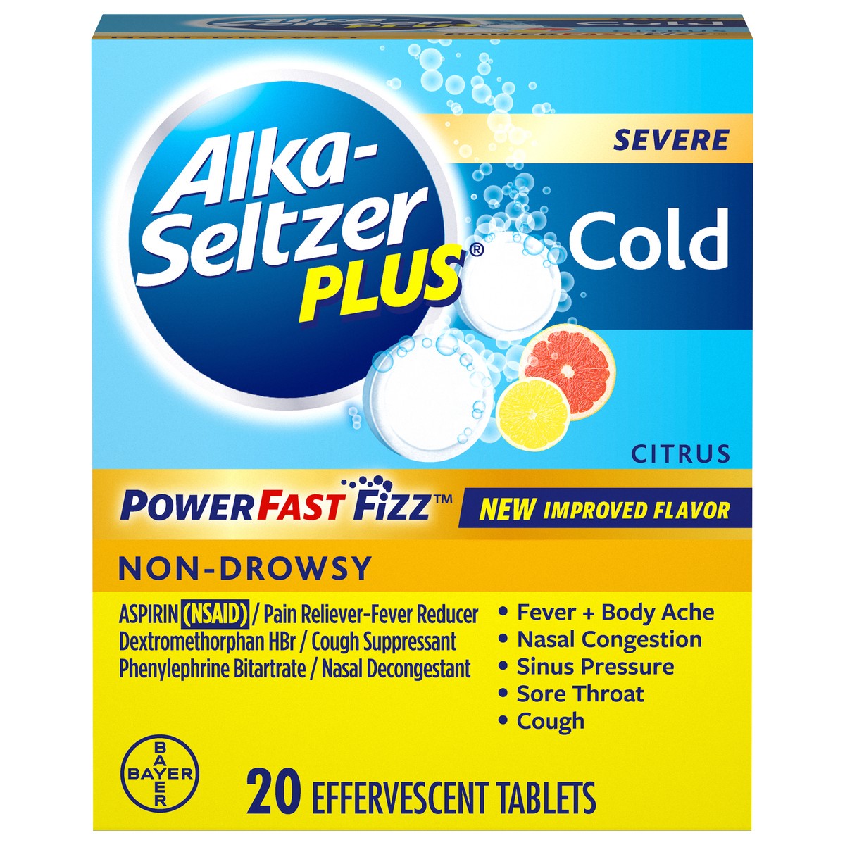 slide 2 of 9, Alka-Seltzer Cold Powerfast, 20 ct