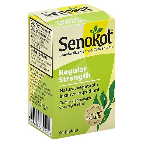 slide 1 of 1, Senokot Laxative Tablets, 50 ct