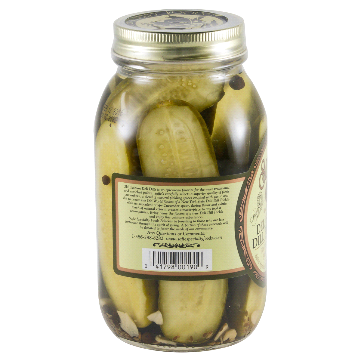 slide 3 of 4, Safies Deli Style Dill Pickles, 32 oz