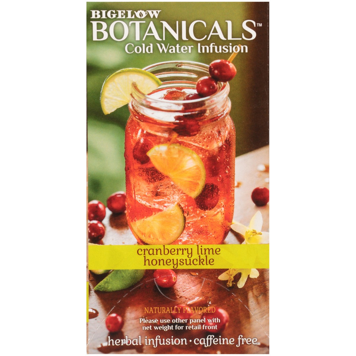 slide 7 of 9, Bigelow Botanicals Cold Water Infusion Tea Bags, Cranberry Lime Honeysuckle - 18 ct, 18 ct