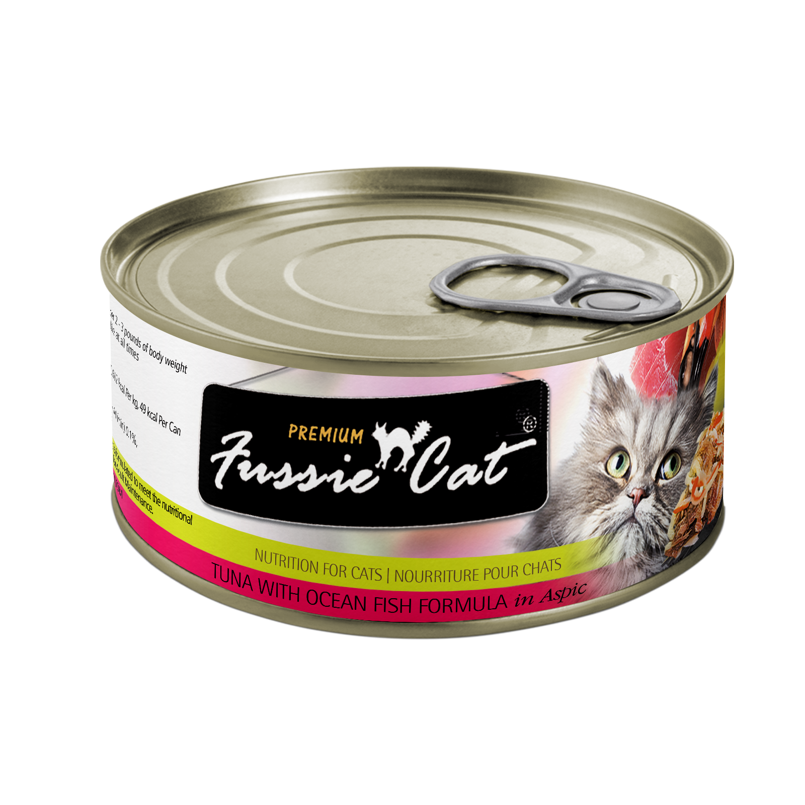 slide 1 of 1, Fussie Cat Premium Tuna Ocean Fish Can - Wet Cat Food - 24 Case Of, 5.5 oz