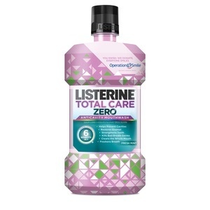 slide 1 of 1, Listerine Total Care Zero Anticavity Mouthwash, Fresh Mint, 1 liter