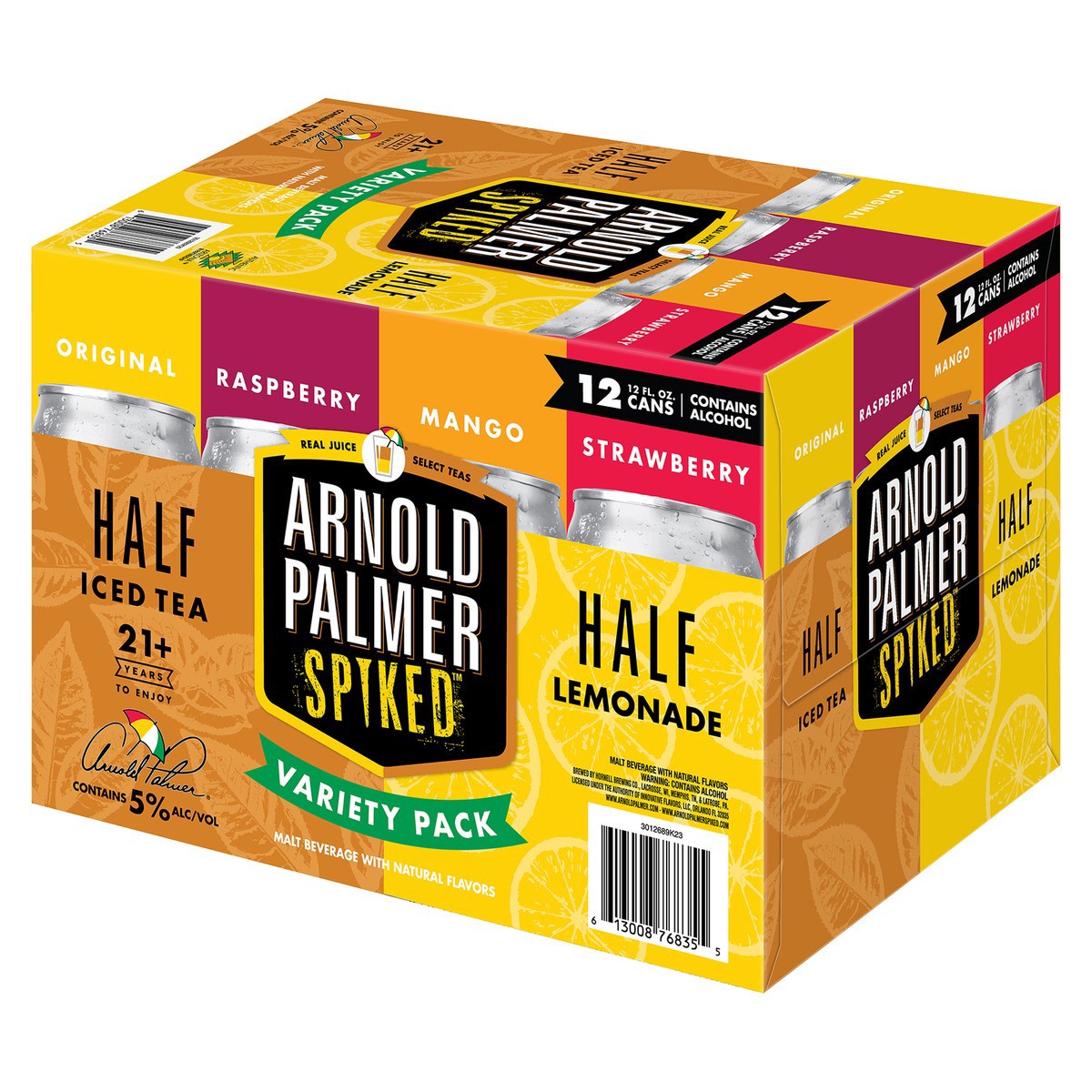slide 5 of 12, Arnold Palmer Spiked Half & Half Iced Tea/Lemonade Variety Pack 12 - 12 fl oz Cans, 12 ct