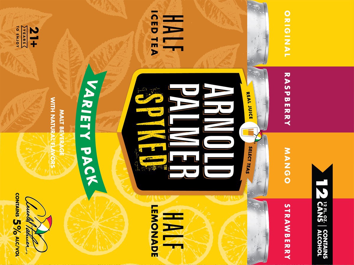 slide 4 of 12, Arnold Palmer Spiked Half & Half Iced Tea/Lemonade Variety Pack 12 - 12 fl oz Cans, 12 ct