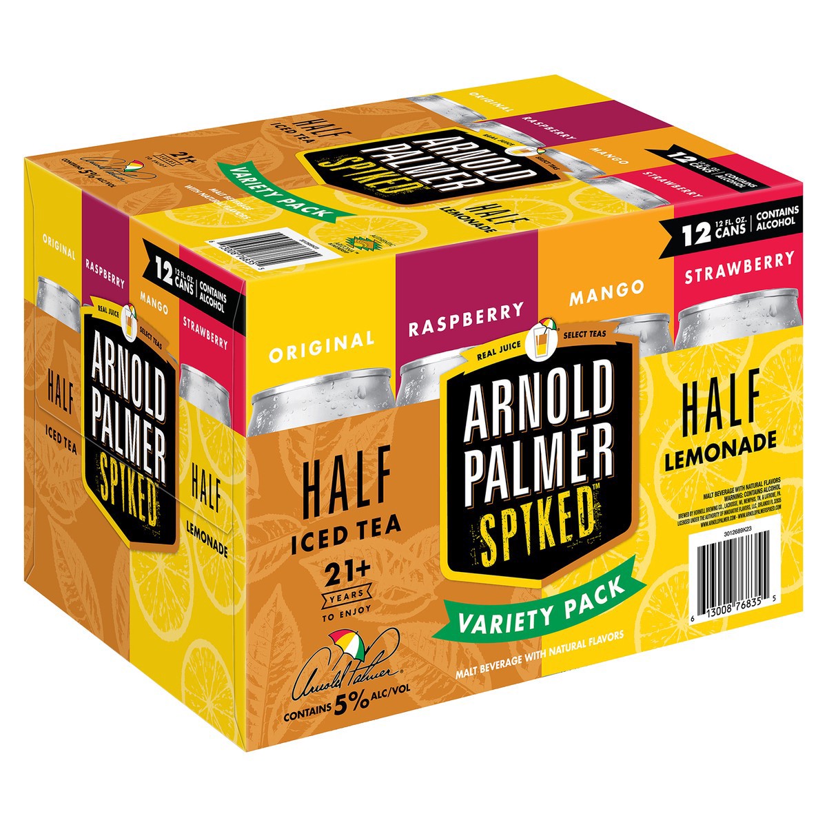 slide 2 of 12, Arnold Palmer Spiked Half & Half Iced Tea/Lemonade Variety Pack 12 - 12 fl oz Cans, 12 ct