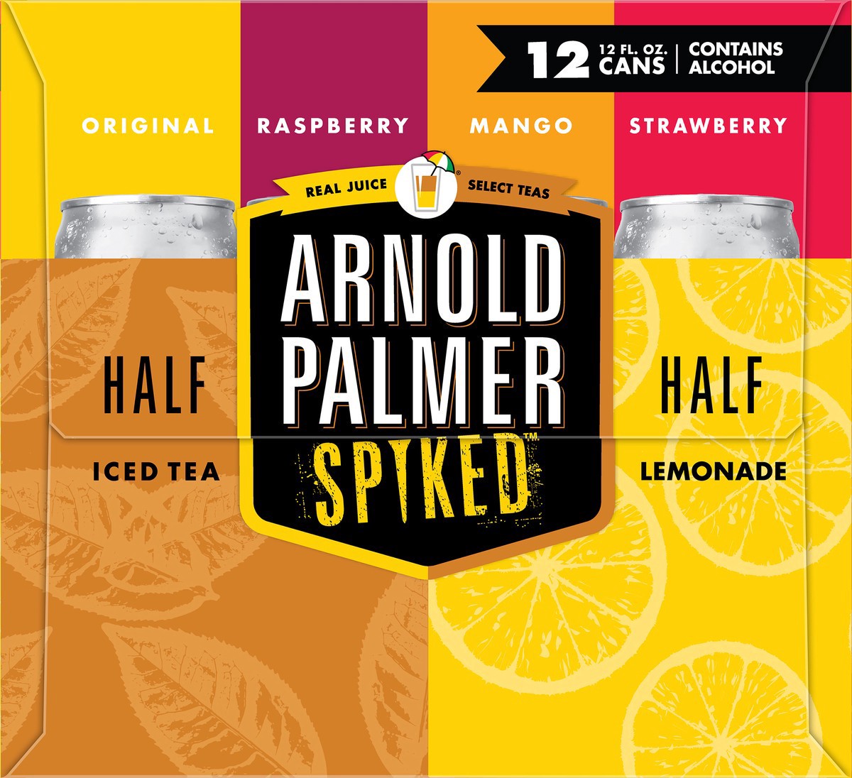 slide 11 of 12, Arnold Palmer Spiked Half & Half Iced Tea/Lemonade Variety Pack 12 - 12 fl oz Cans, 12 ct
