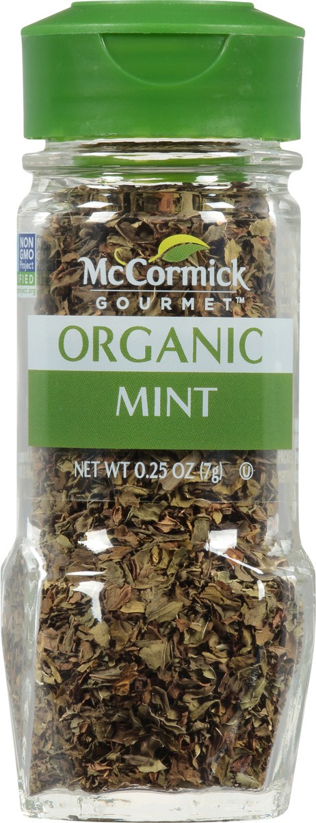 slide 3 of 7, McCormick Gourmet Organic Mint, 0.25 oz, 0.25 oz