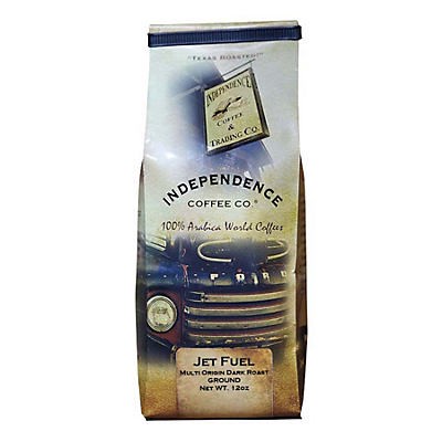 slide 1 of 1, Independence Coffee Co. Jet Fuel Ground Dark Roast Coffee, 12 oz