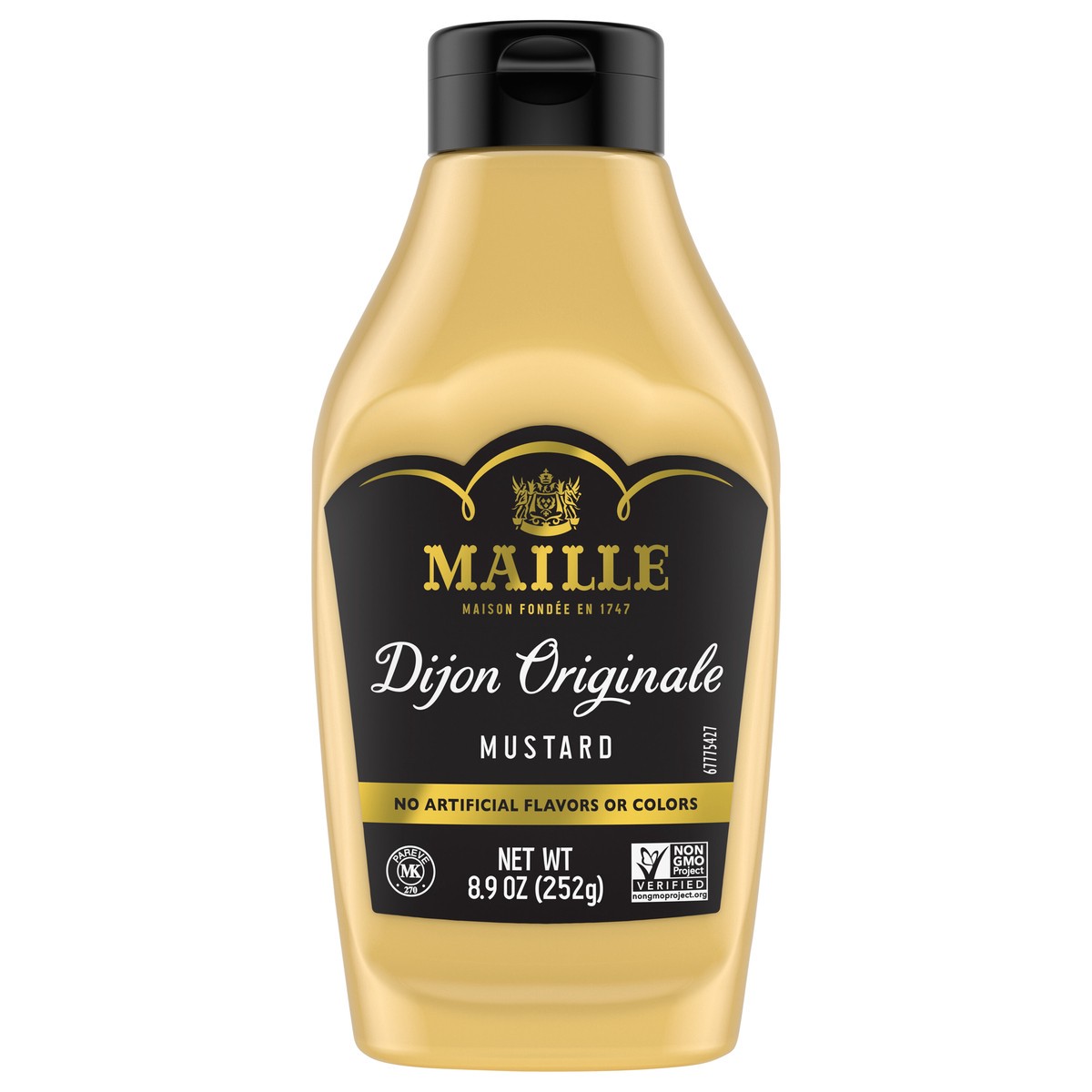 slide 1 of 5, Maille Dijon Originale Squeeze Mustard, 1 ct