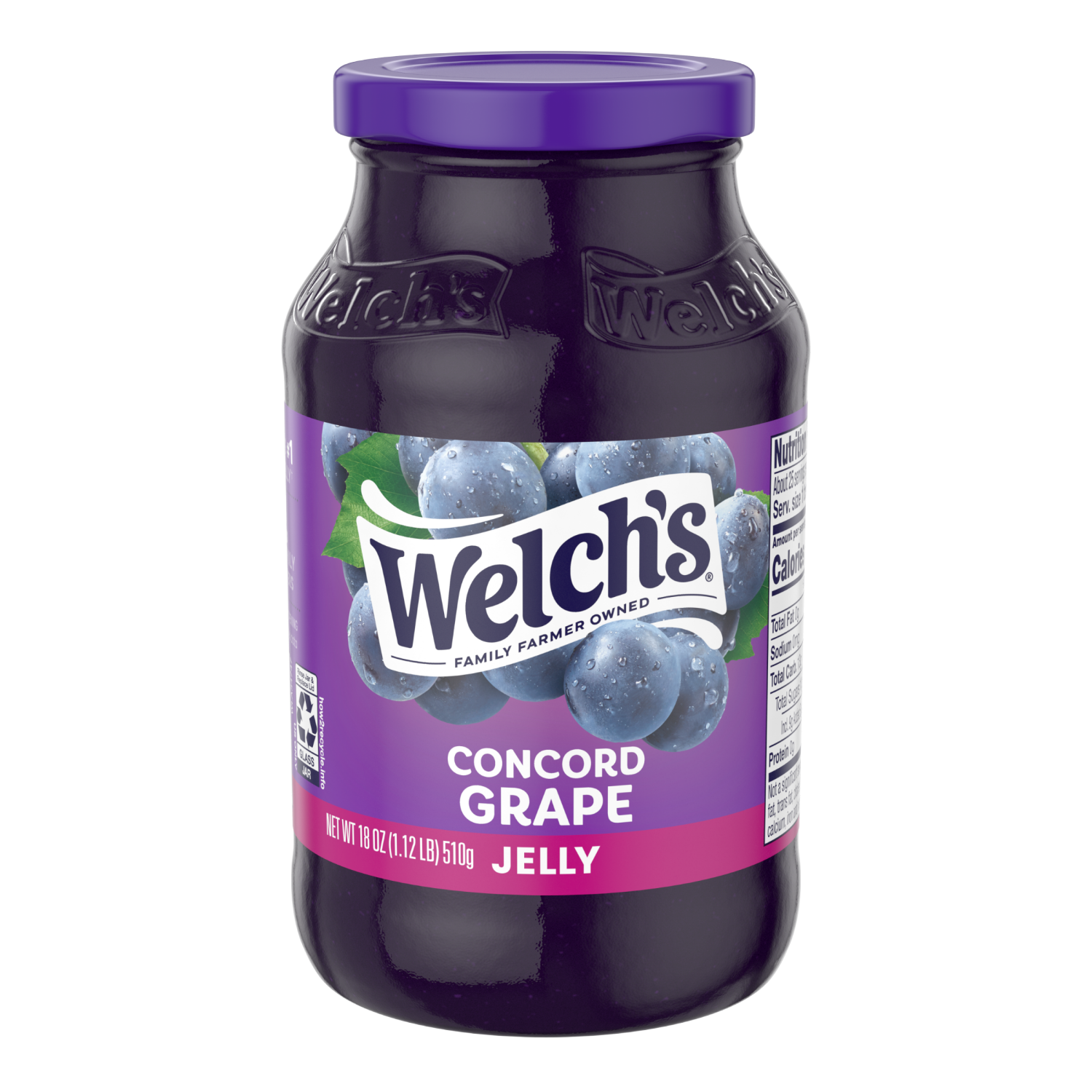 slide 1 of 3, Welch's Concord Grape Jelly, 18 Oz Jar, 18 oz