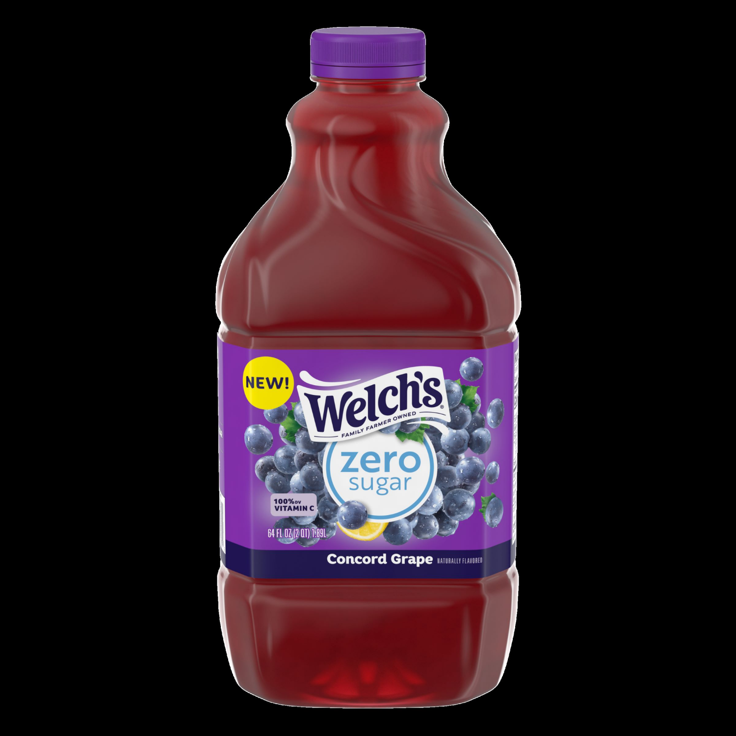 slide 1 of 4, Welch's Zero Sugar Concord Grape Juice Drink, 64 fl oz