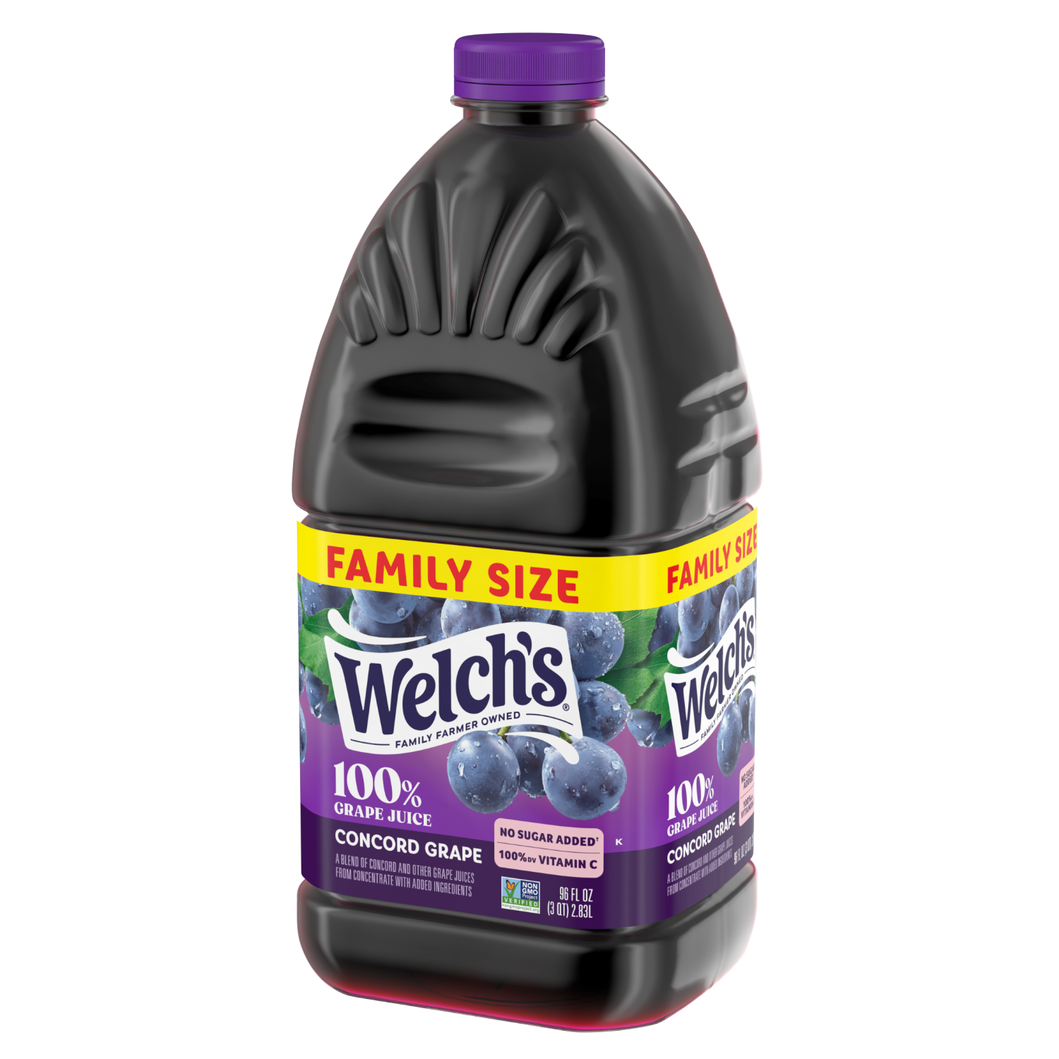 slide 3 of 3, Welch's 100% Grape Juice, Concord Grape, 96 Fl Oz Bottle, 96 fl oz