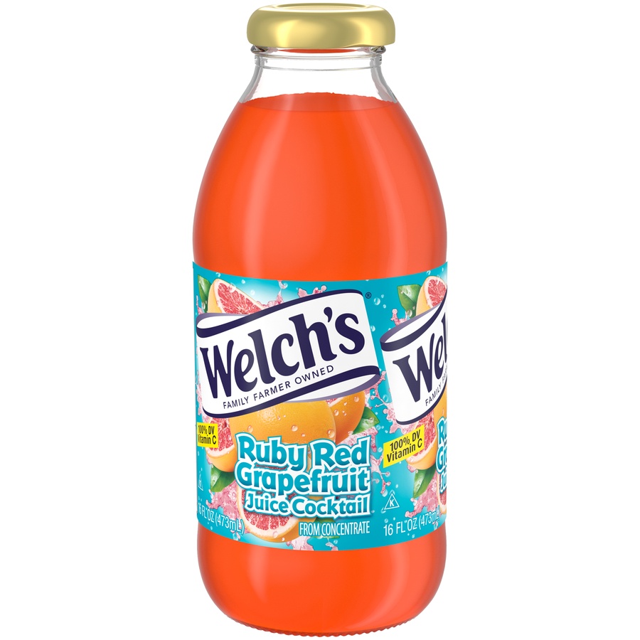 slide 4 of 5, Welch's Ruby Red Grapefruit Juice Cocktail, 16 fl oz