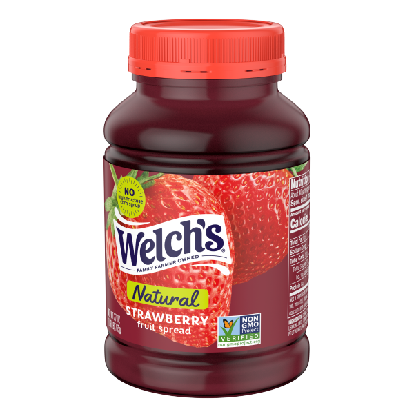 slide 7 of 13, Welch's Natural Strawberry Spread, 27 oz Jar, 27 oz