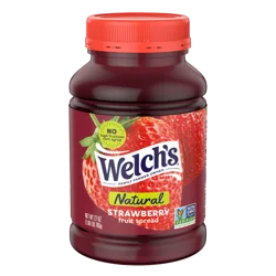 Welch's Natural Strawberry Spread, 27 oz Jar