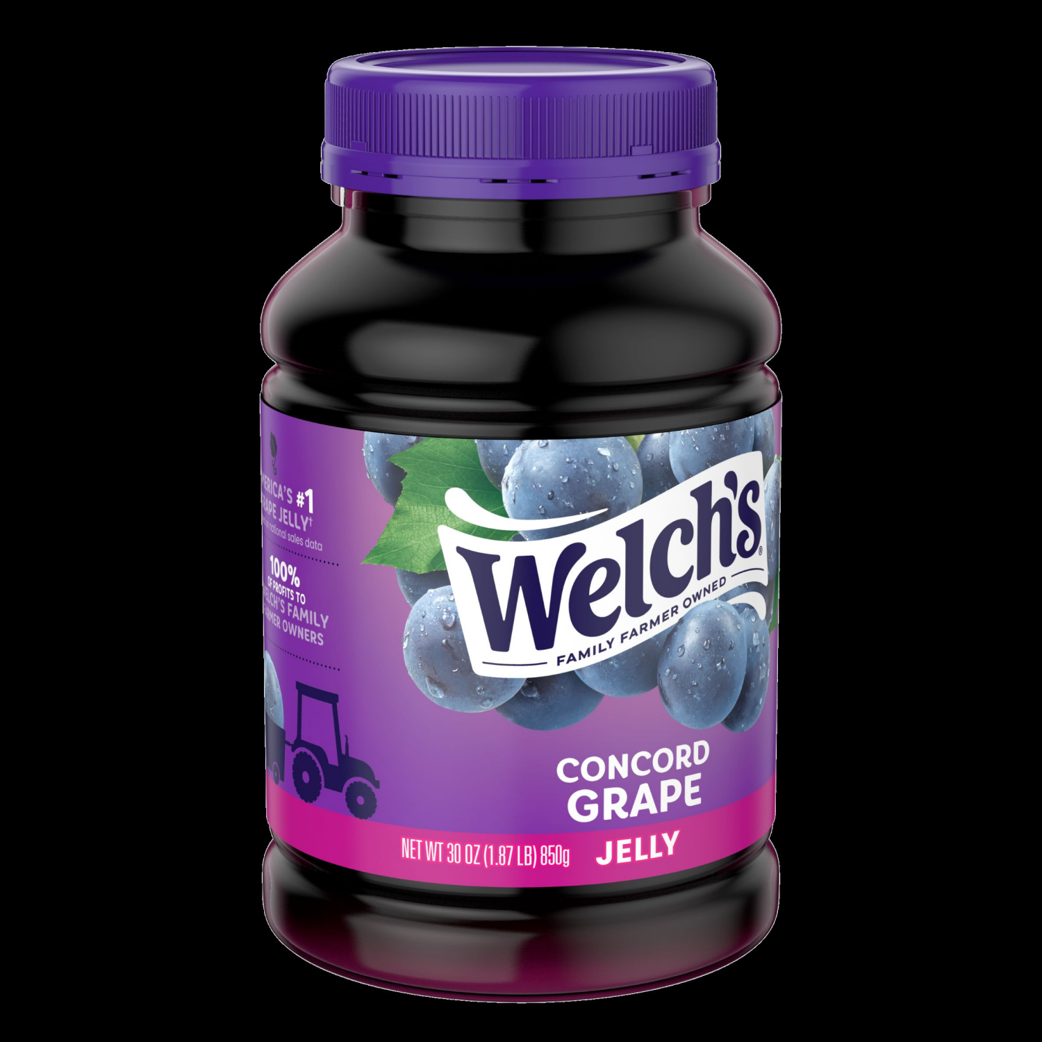 slide 4 of 4, Welch's Concord Grape Jelly, 30 oz Jar, 30 oz