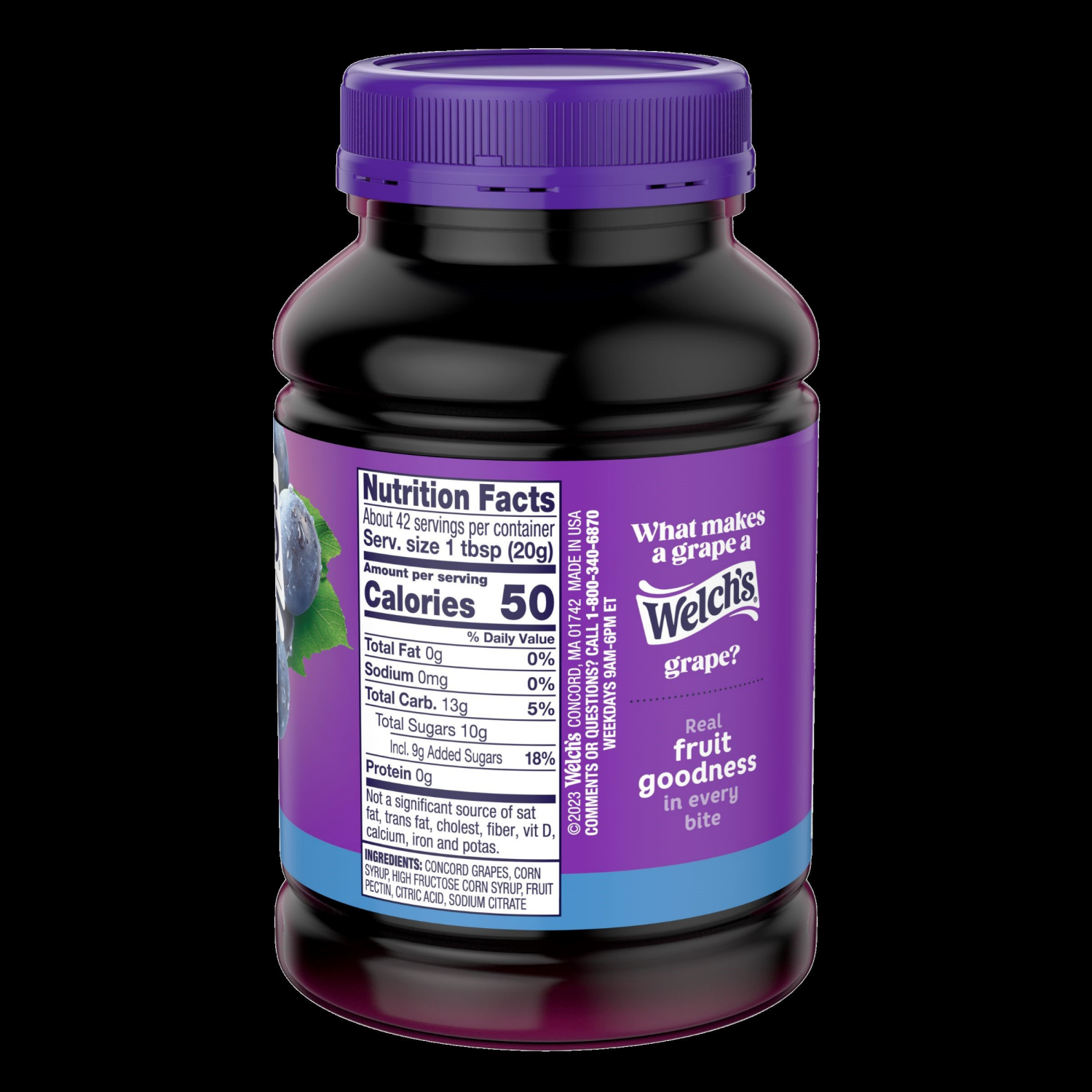 slide 2 of 4, Welch's Concord Grape Jam, 30 oz Jar, 30 oz