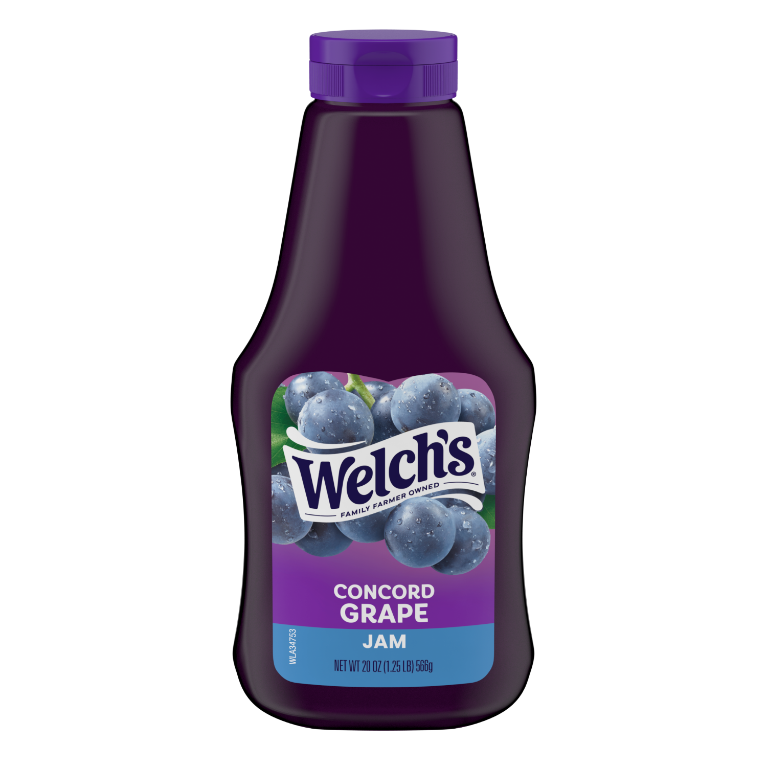 slide 1 of 3, Welch's Concord Grape Jam, 20 oz