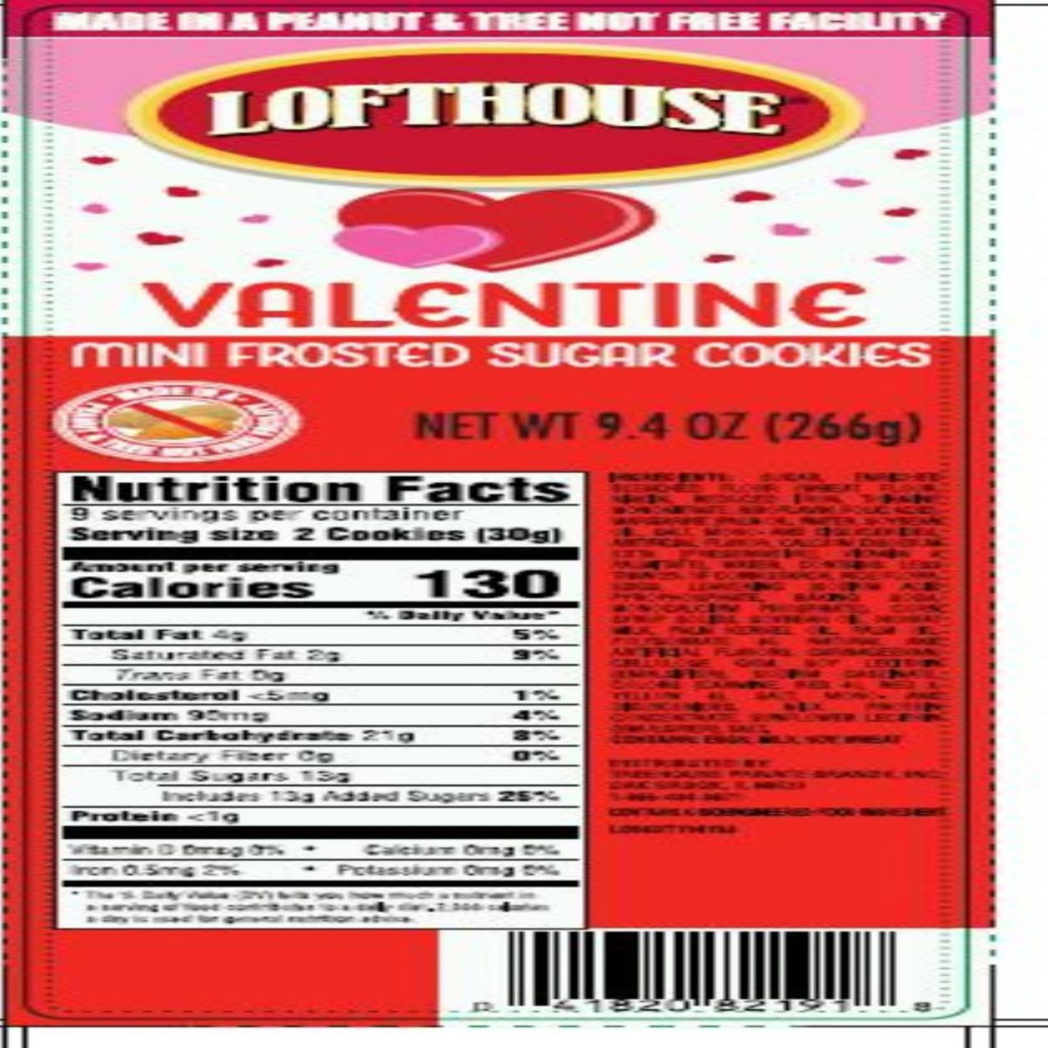 slide 2 of 2, Lofthouse Valentine Mini Frosted Sugar Cookies 9.4 oz, 18 ct, 9.4 oz