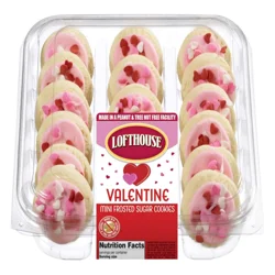 Lofthouse Valentine Mini Frosted Sugar Cookies 9.4 oz