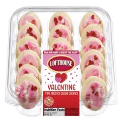 Lofthouse Valentine Mini Frosted Sugar Cookies 9.4 oz