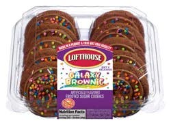 Lofthouse Galaxy Brownie Frosted Sugar Cookies, 10 Count, 13.5 Oz