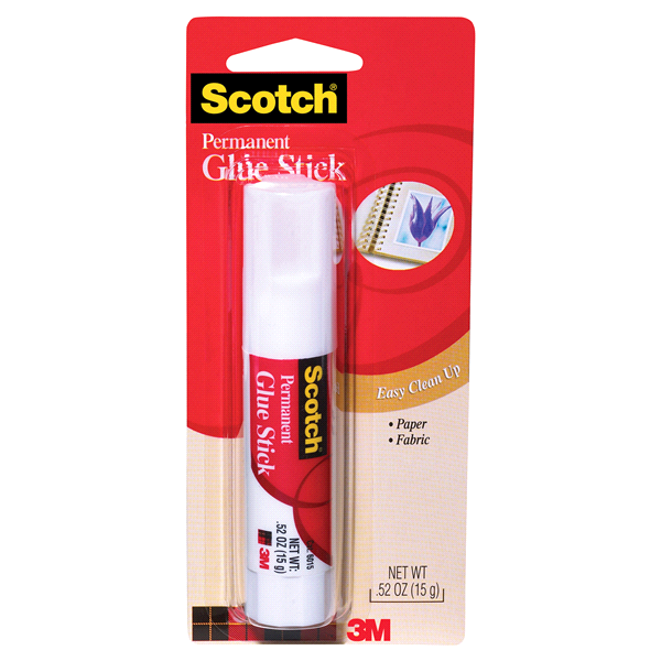 slide 1 of 1, Scoth Permanent Glue Stick, 0.52 oz