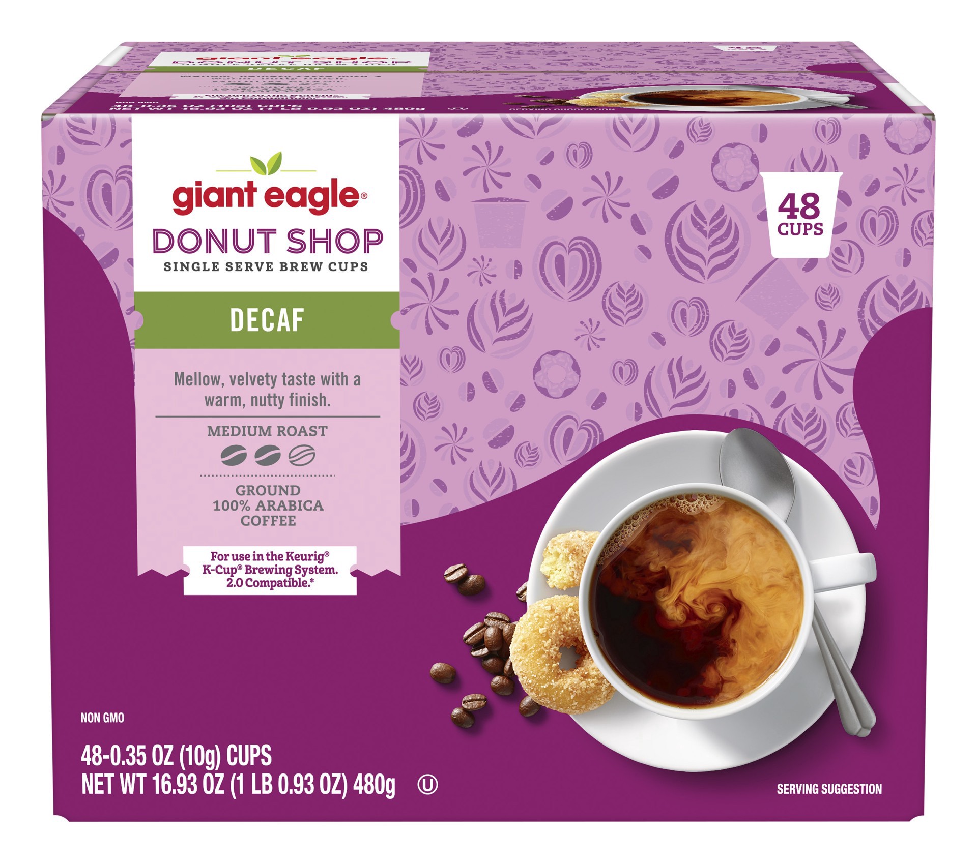 slide 1 of 1, Ge Donut Shop Decaf, 48 bc