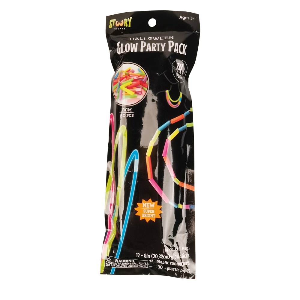 slide 1 of 1, Glow Party Pack B Treat Carrier, 74 ct