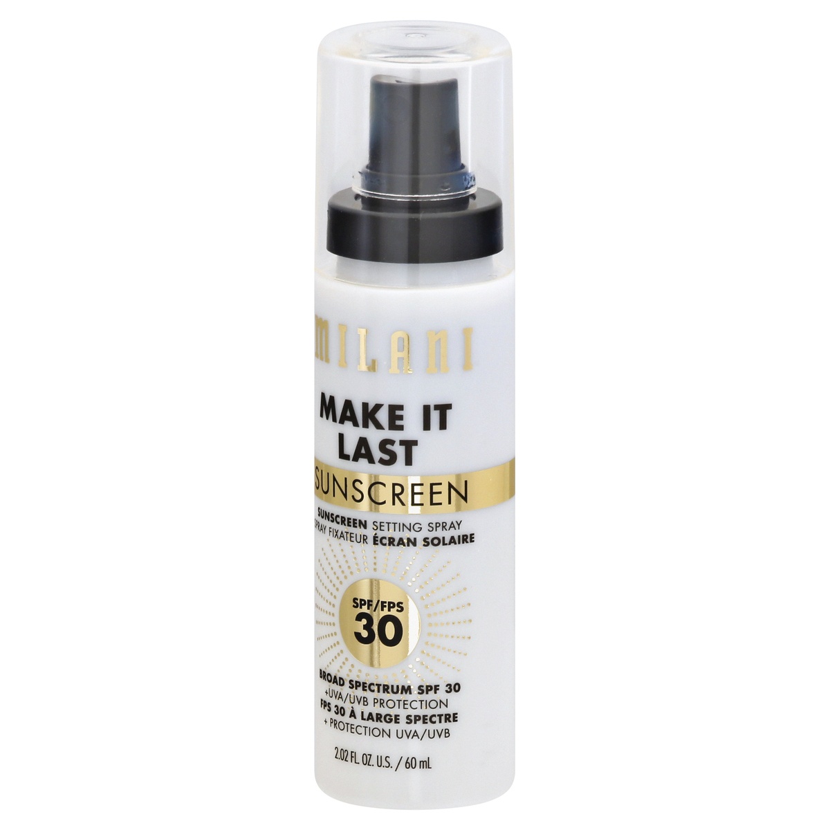 milani make it last sunscreen spray