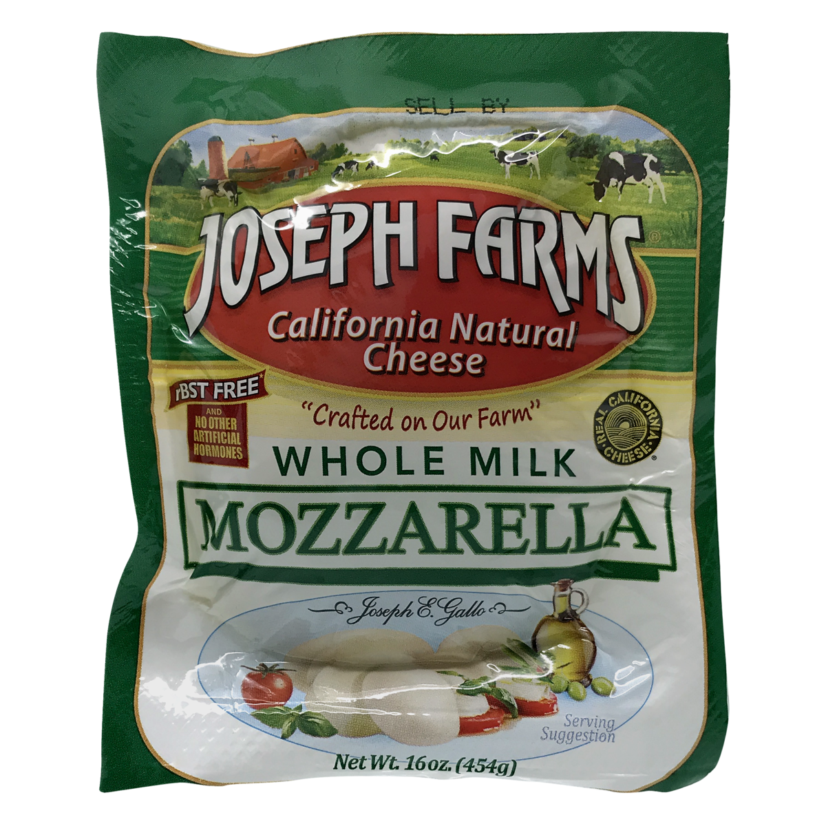slide 1 of 1, Joseph Farms California Natural Cheese, Whole Milk Mozarella Ball, 16 oz