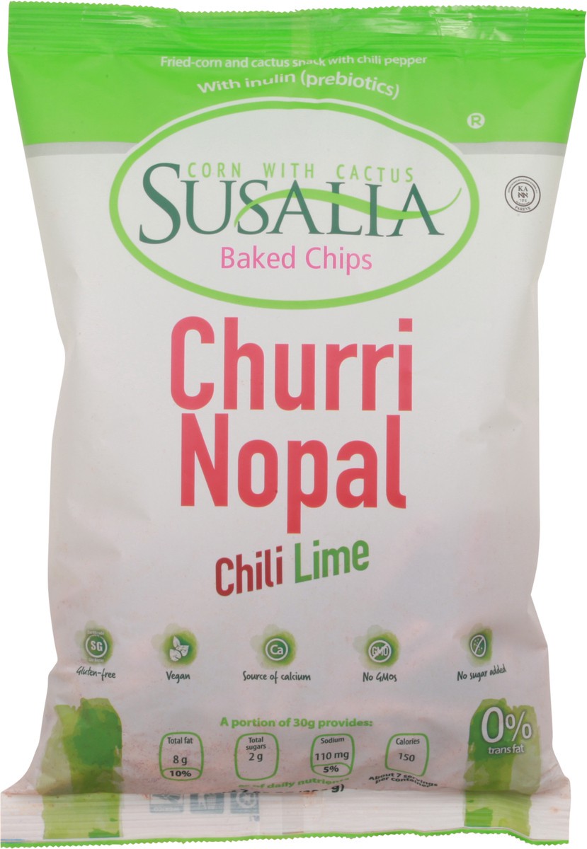 slide 6 of 11, Susalia Churri Nopal Chile Lime Baked Chips 7.05 oz, 7.05 oz