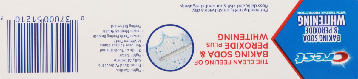 slide 3 of 12, Crest Baking Soda Peroxide Toothpaste, 2.4 oz