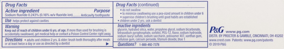 slide 10 of 12, Crest Baking Soda Peroxide Toothpaste, 2.4 oz