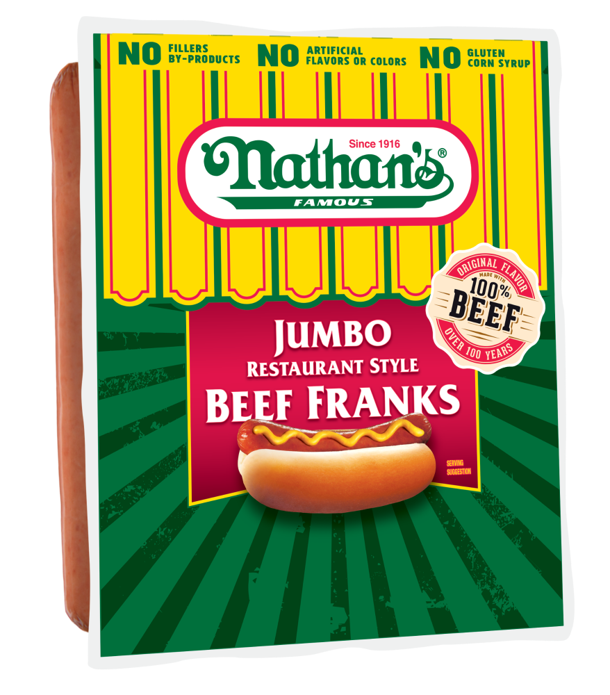 Nathan S Famous Jumbo Restaurant Style Beef Franks Ct Oz Shipt
