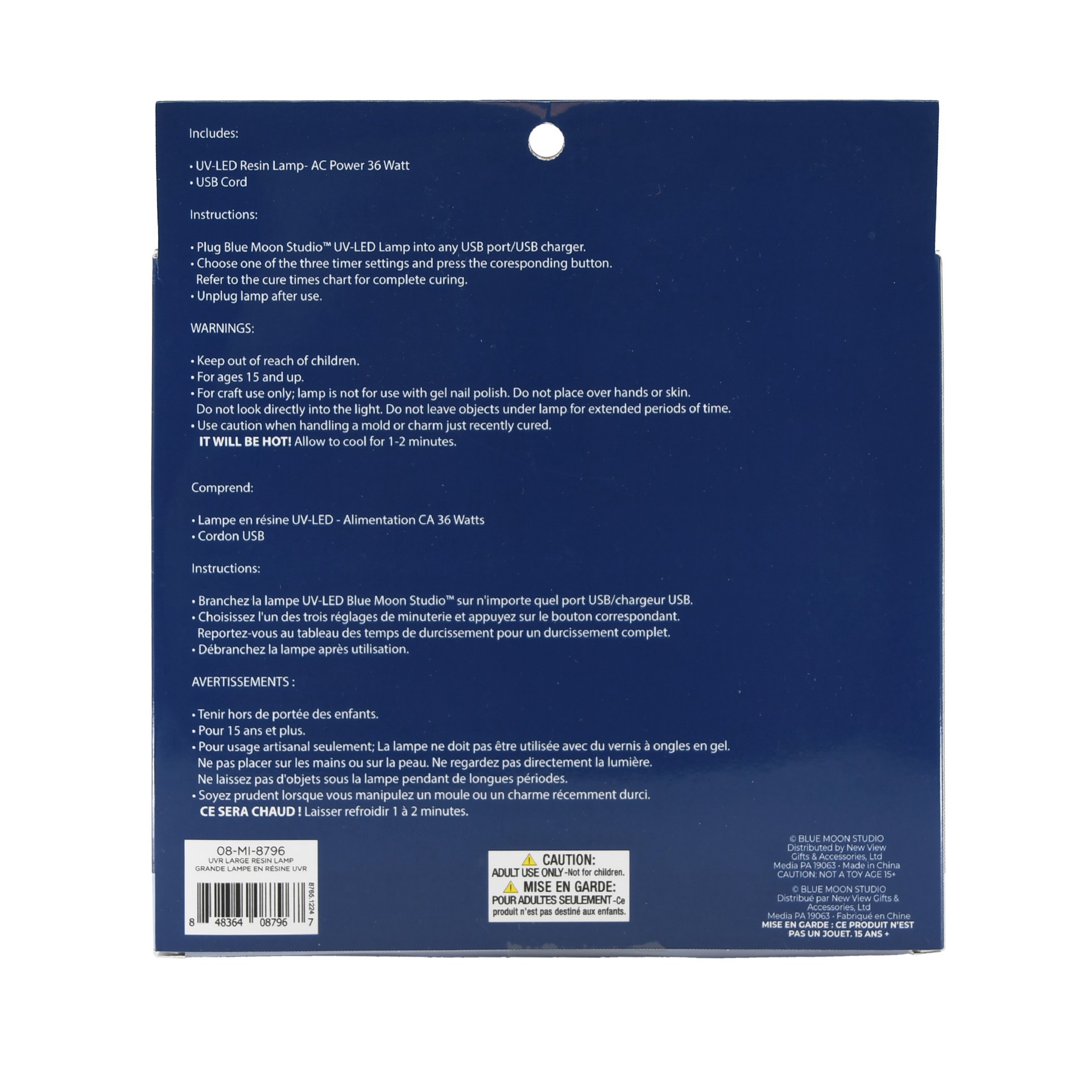 slide 2 of 4, Blue Moon Studio Uv Resin Craft Large Uv-Led Resin Lamp, 7.1 in x 6.4 in x 3.4 in