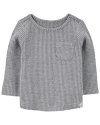 Carter's Baby Thermal Long-Sleeve Tee Heather NB