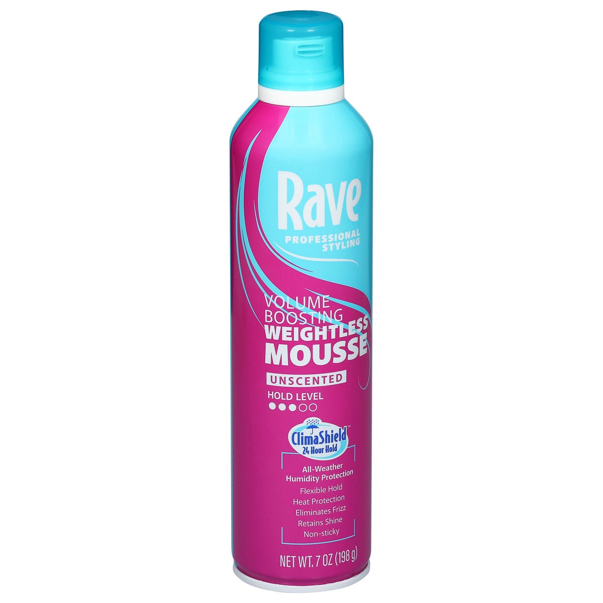 slide 6 of 13, Rave Volume Boosting Weightless Unscented Mousse 7 oz, 7 oz