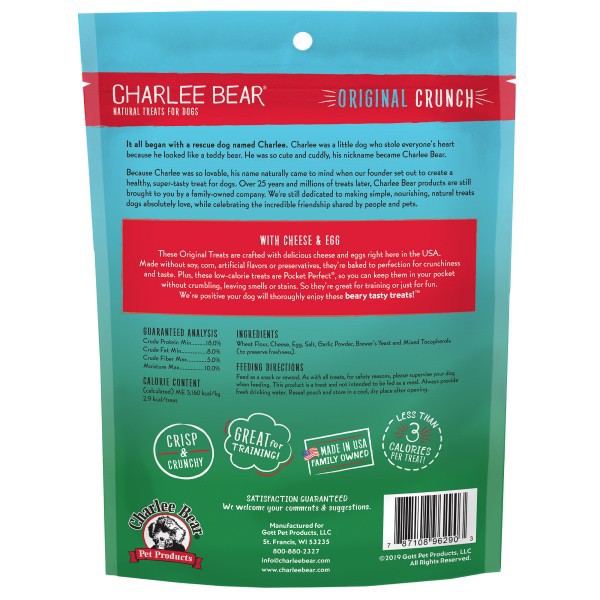 slide 28 of 29, Charlee Bear Dog Treats with Cheese & Egg, 16 oz