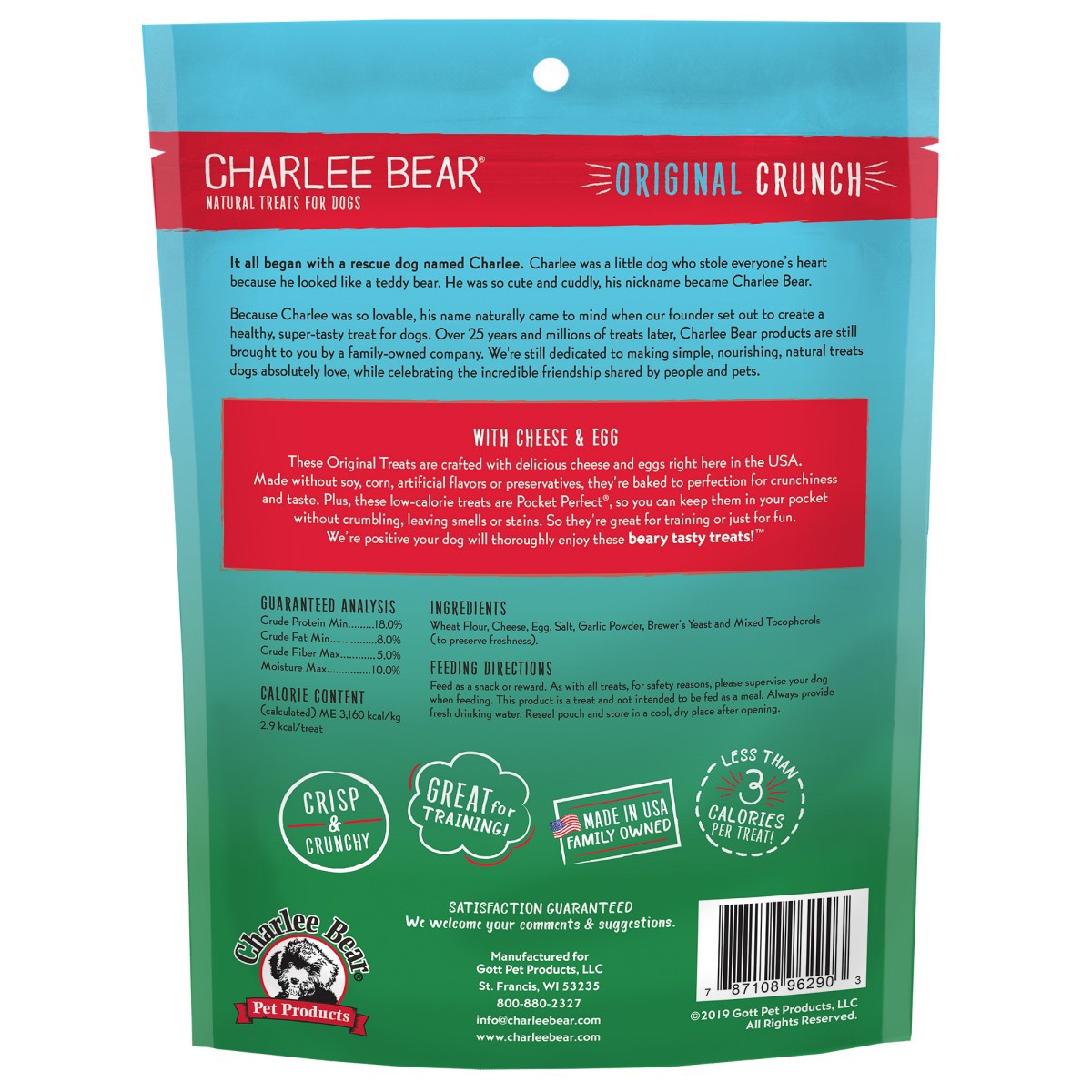 slide 23 of 29, Charlee Bear Dog Treats with Cheese & Egg, 16 oz