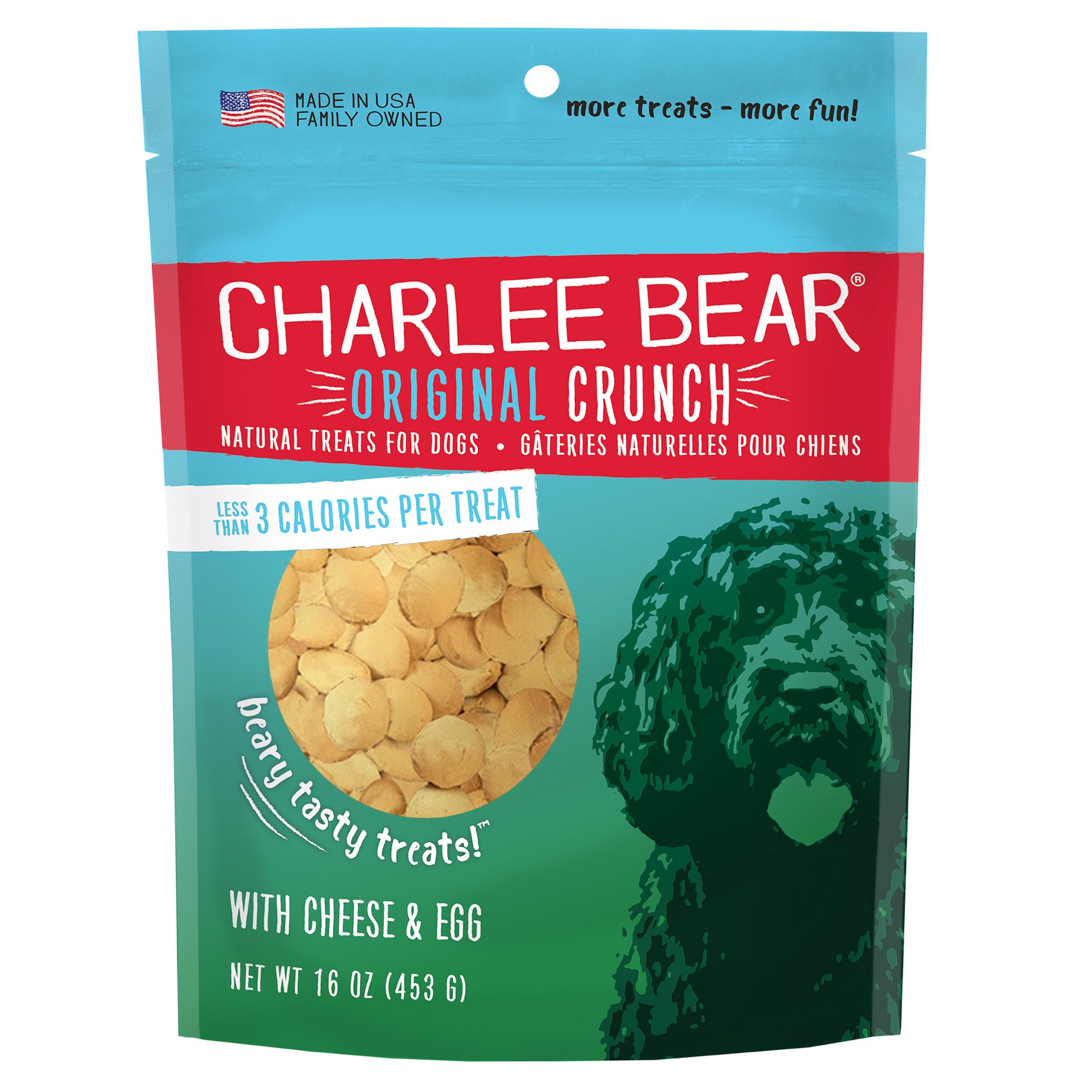 slide 1 of 29, Charlee Bear Dog Treats with Cheese & Egg, 16 oz