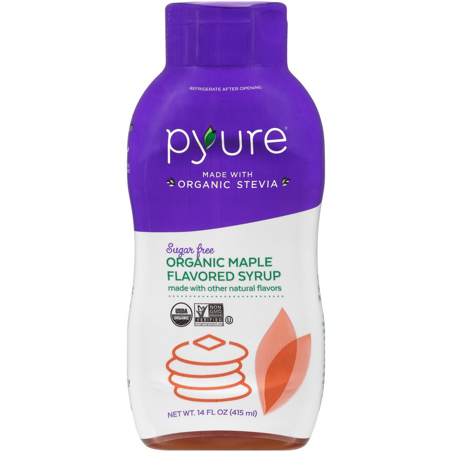 slide 1 of 3, Pyure Organic Sugar Free Maple Flavored Syrup 14 fl oz, 14 fl oz