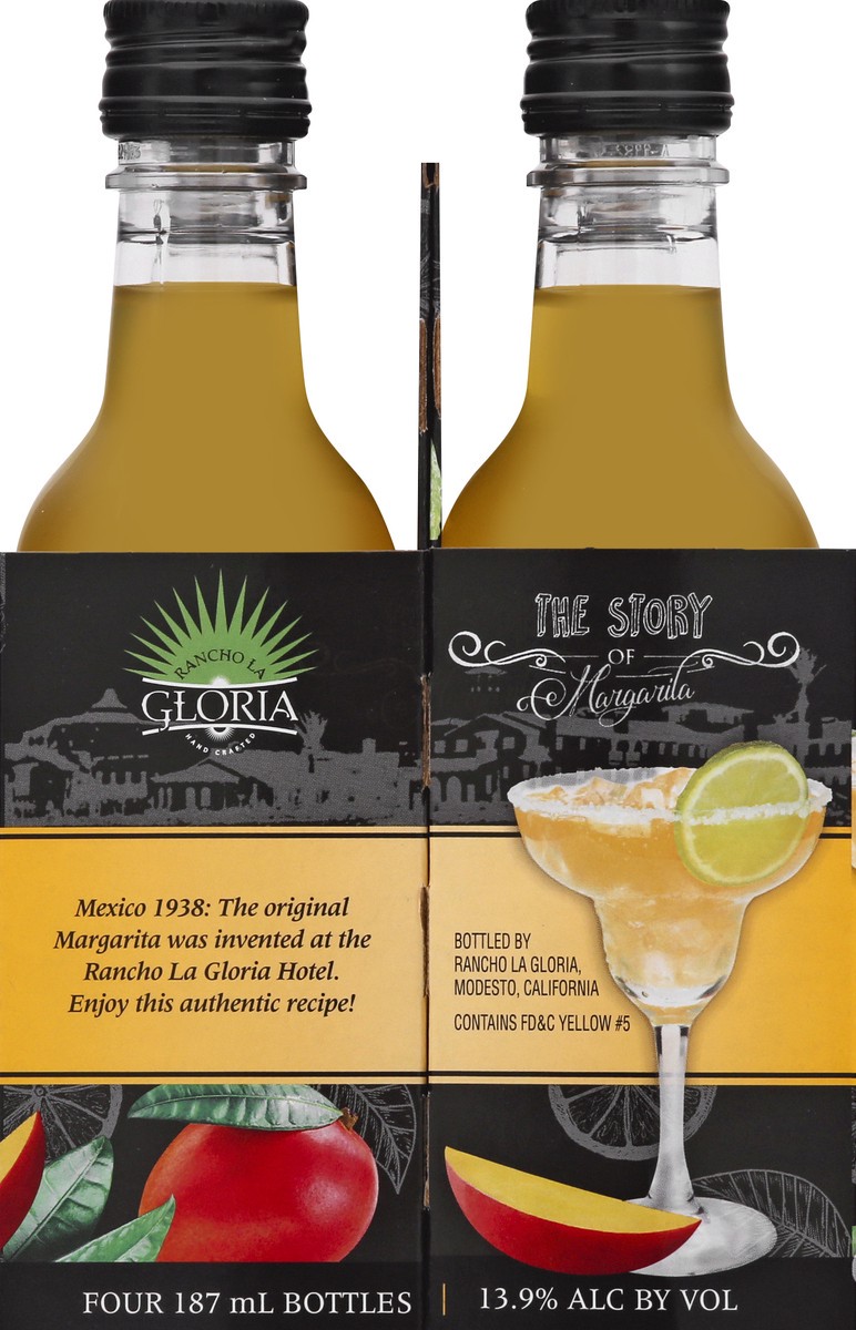 slide 8 of 10, Rancho La Gloria Mango Margarita 4 ea, 4 ct; 187 ml