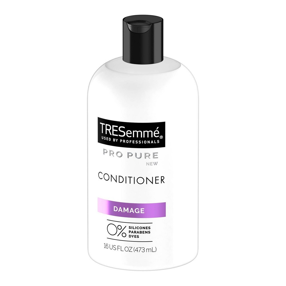 slide 3 of 7, TRESemmé Pro Pure Silicone Free Conditioner For Damaged Hair, 16 oz