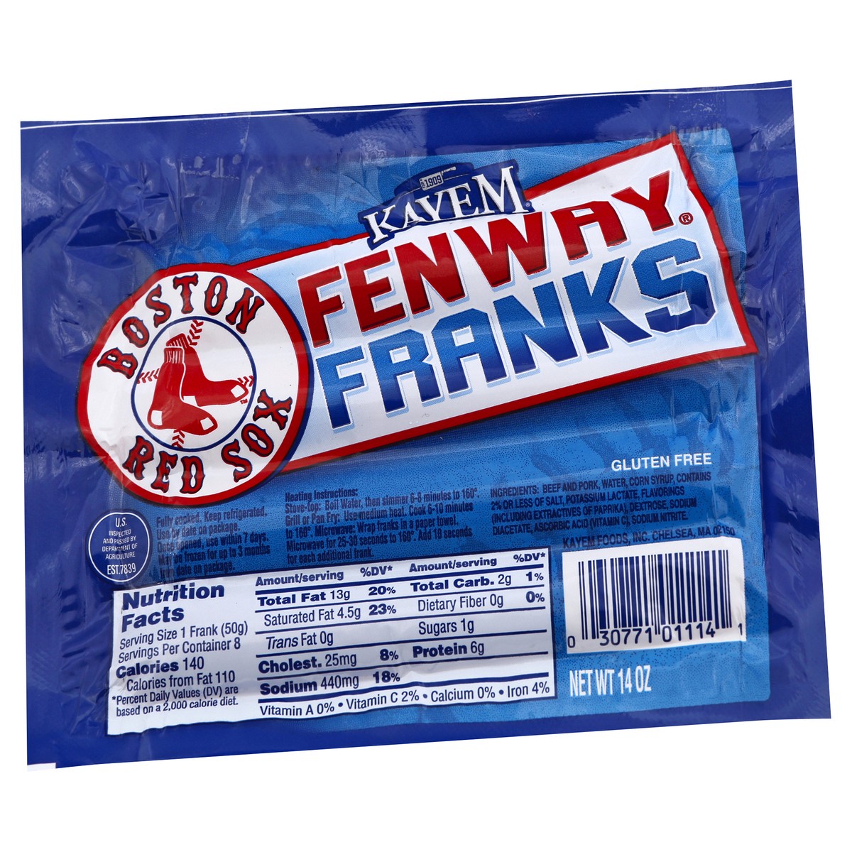 slide 10 of 13, Kayem Fenway Franks 14 oz, 14 oz