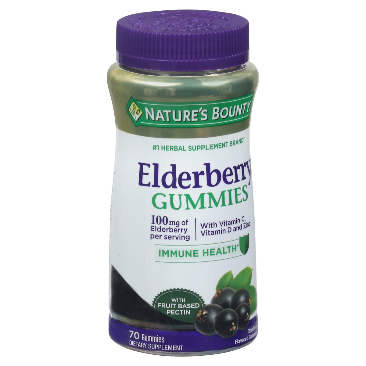 slide 3 of 9, Nature's Bounty Elderberry Gummies, 70 ct